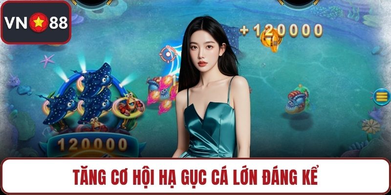 Tăng cơ hội hạ gục cá lớn đáng kể