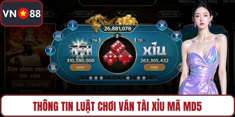 Thông tin luật chơi ván tài xỉu mã MD5